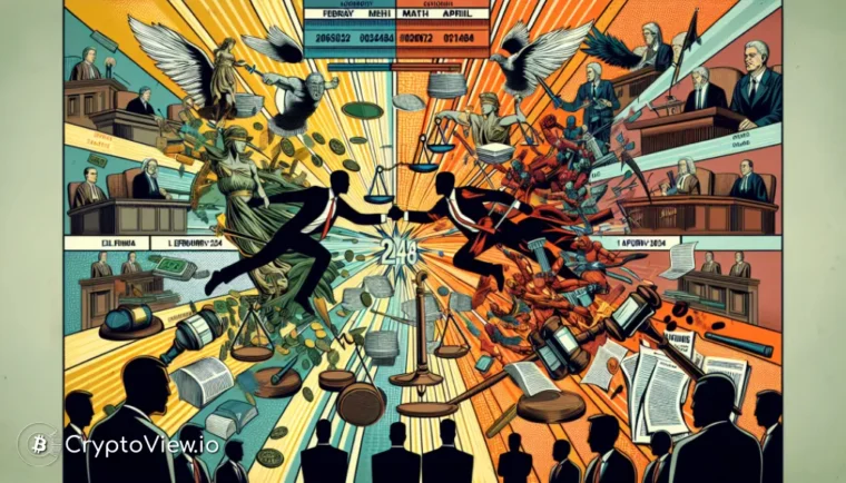 ¿Cuál es el cronograma para el enfrentamiento legal entre Ripple y la SEC en 2024?