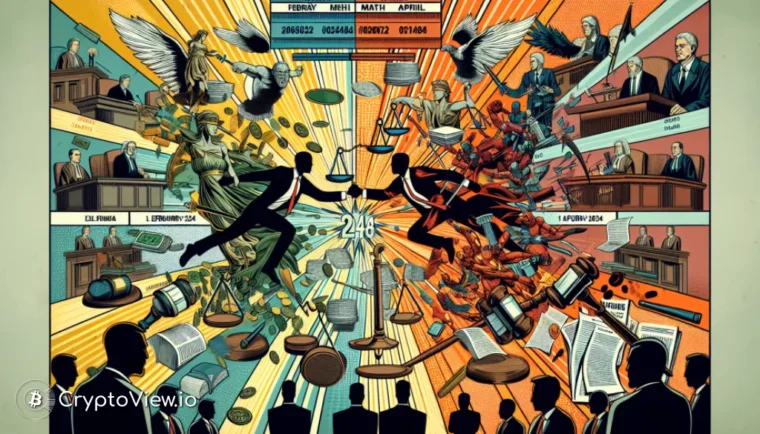 Quel est le calendrier de la confrontation judiciaire entre Ripple et la SEC en 2024 ?