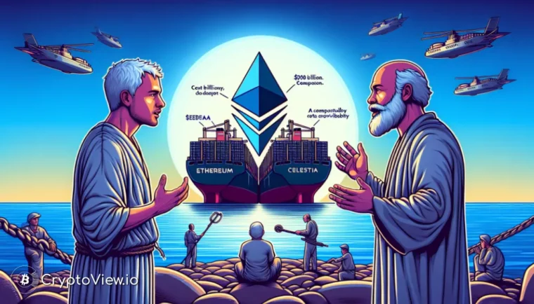 Er Ethereum klar for utfordringen mot Celestia når det gjelder kostnader og data tilgjengelighet?
