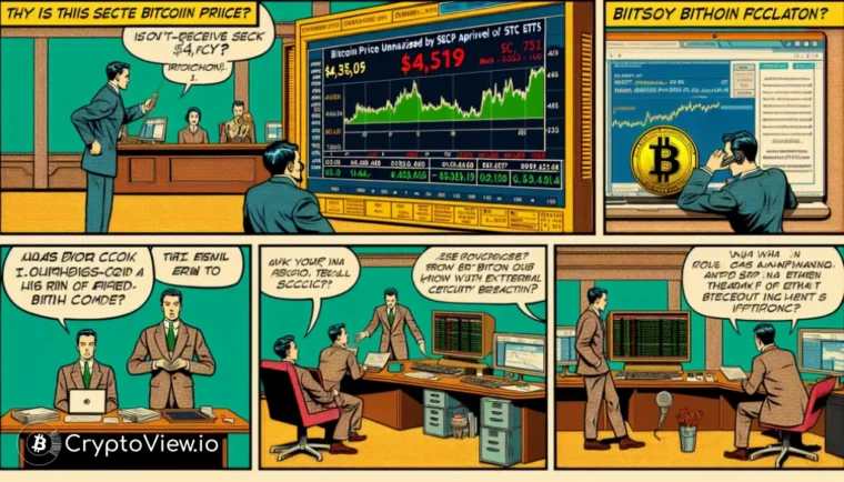 비트코인의 가치는 실제로 SEC가 스팟 BTC ETF에 대한 녹색 빛을 받아도 영향을 받지 않을까?