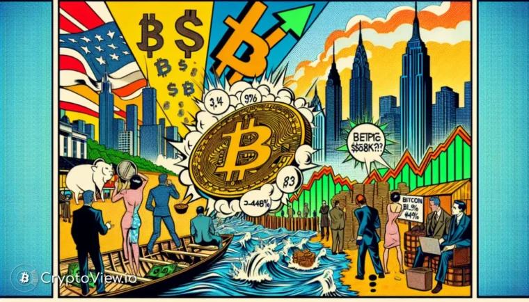 미국 CPI가 예상을 뛌어넘고 비트코인 가격 급등을 유발했나요?