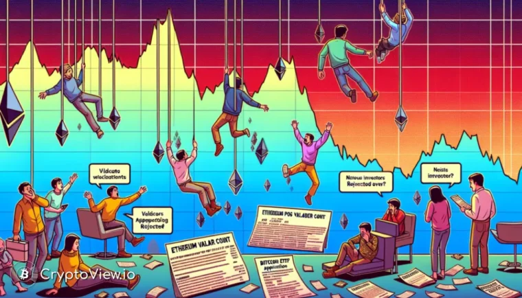 Was ist der Einfluss des rückläufigen aktiven Validiererzählers auf Ethereum?