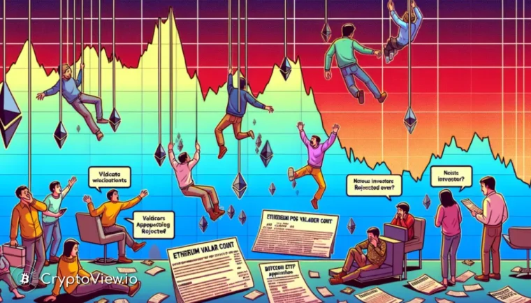 Qual è l'impatto del declino del conteggio attivo dei validatori su Ethereum?