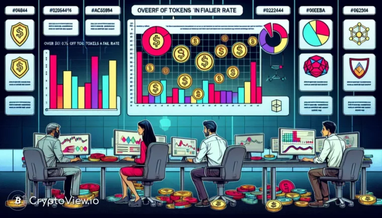 크립토글로 coalaself.com//More Than Half of Cryptocurrencies Listed Since 2014 Are Now Defunct: A Study