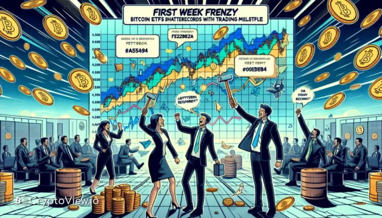 Raggiungi nuovi picchi: Bitcoin ETF e il loro milestone di trading