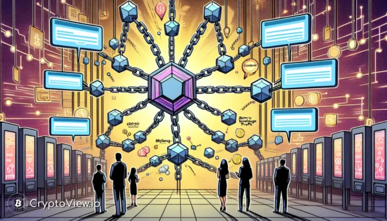 Hvordan skaper Aggregeringslaget en web av forente blockchain-nettverk?