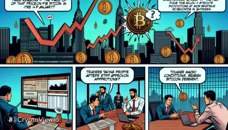 जनवरी में बिटकॉइन की मूल्य गिरावट का कारण क्या था?