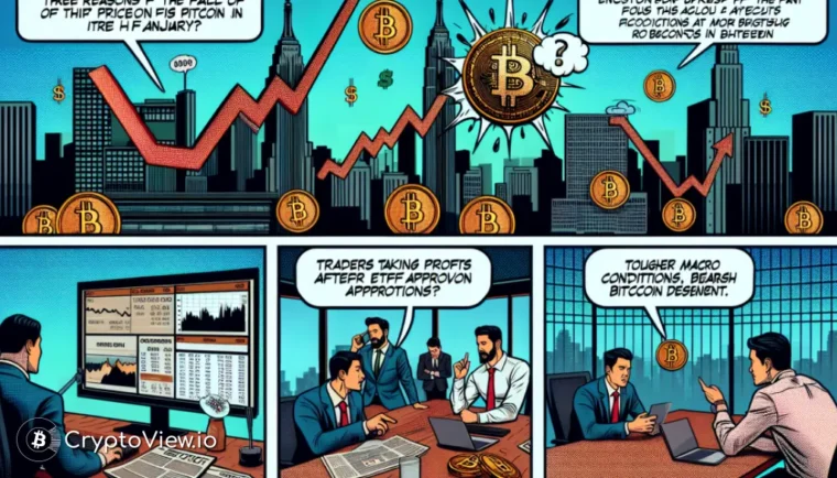 导致比特币在一月份价格下跌的原因是什么？