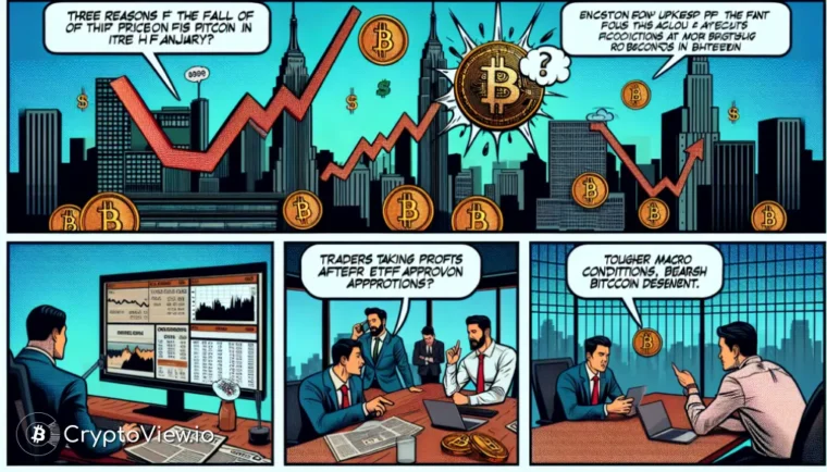 1월에 비트코인 가격 하락의 원인은 무엇인가요?