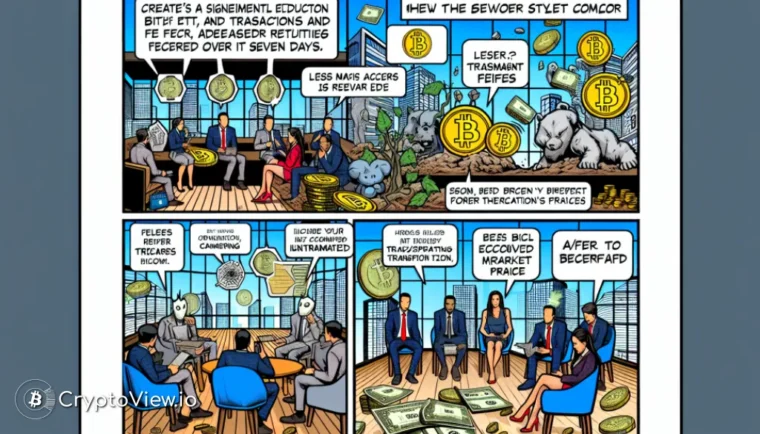 Hvorfor falder Bitcoin-transaktionsgebyrerne?