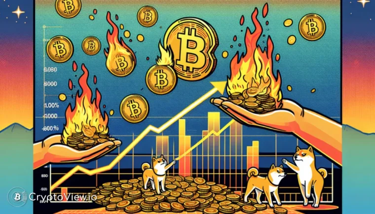 La hausse du taux de combustion du Shiba Inu