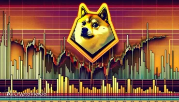 Was deutet auf den Volumenunterschied bei Dogecoin hin?