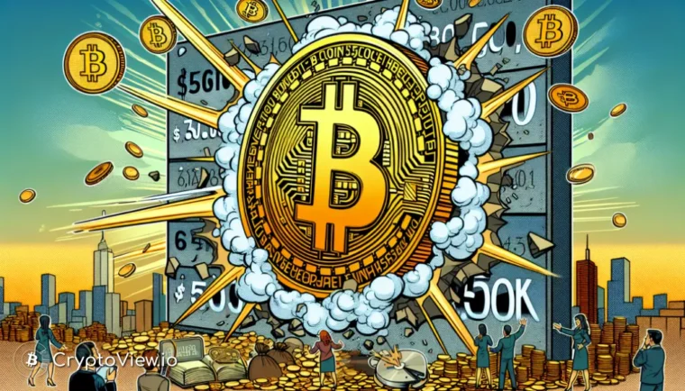 비트코인이 다시 5만 달러를 돌파하고 있습니까?