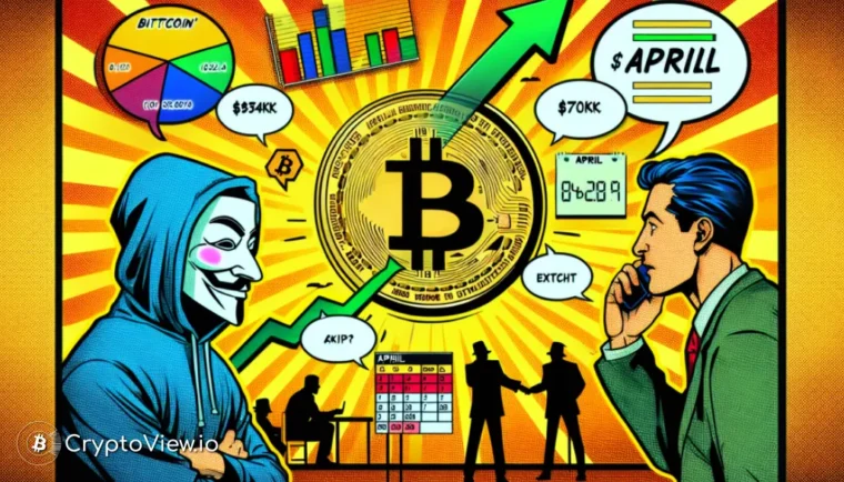 Kan BTC stiga till $70K i april?