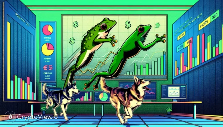 Está PEPE Ofuscando DOGE e SHIB?