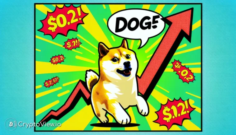 Er DOGE på vei mot en milepæl på $0.2?