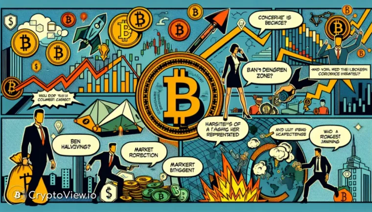 비트코인이 위험한 프리-하프닝 기간을 향해 가고 있습니까?