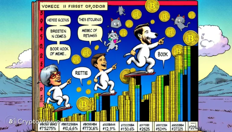 ¿Cómo le fue a las monedas meme a principios de 2024?