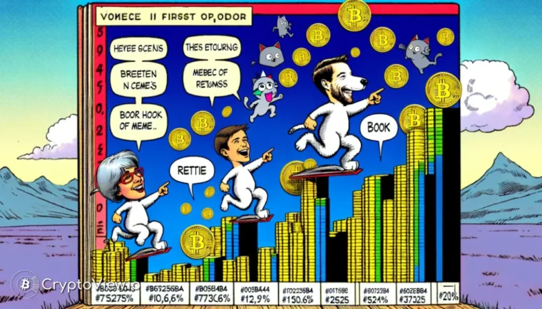 Hvordan klarte meme-mynter seg tidlig i 2024?