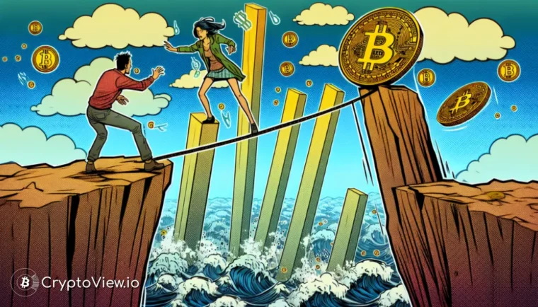 O Bitcoin está rumando para uma queda acentuada?