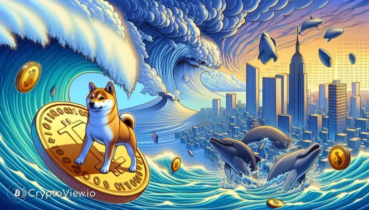 SHIB의 가치가 고래의 움직임과 함께 상승하고 있습니까?