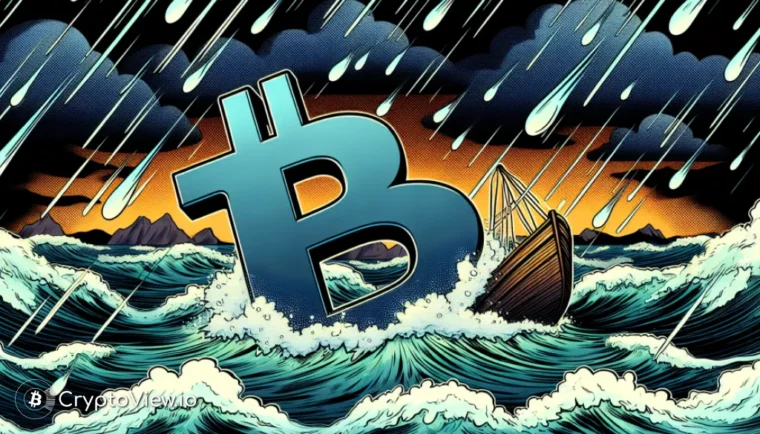 55Kドルのビットコイン価格下落が間近に迫る?