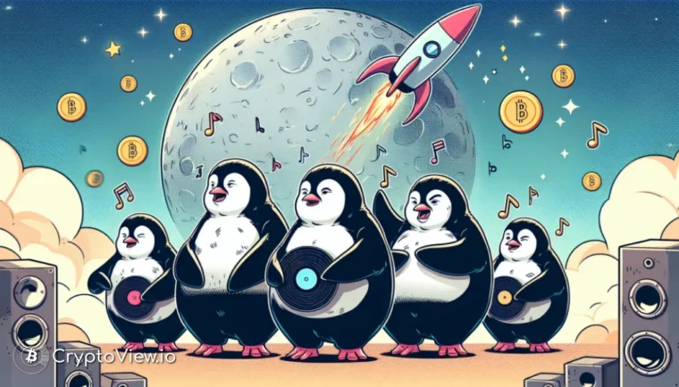 Kan Pudgy Penguins’ nye musikkselskap øke prisen på PENGU?