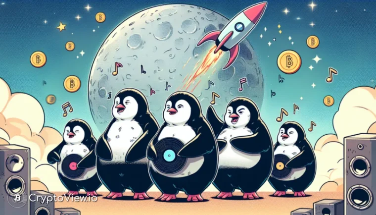 Может ли новый музыкальный лейбл Pudgy Penguins повысить цену PENGU?