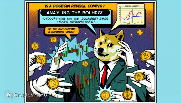 도지코인 반전이 다가오고 있는가? 볼린저 밴드 분석