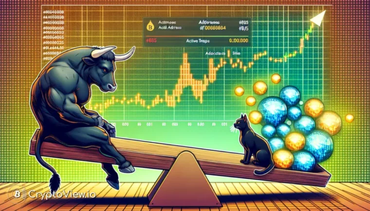 لماذا سعر ألغوراند ثابت على الرغم من ارتفاع كبير في العناوين النشطة؟