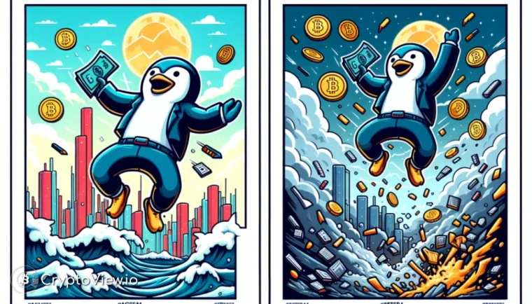 Взлетит или рухнет цена PENGU? Два важных признака, за которыми стоит следить