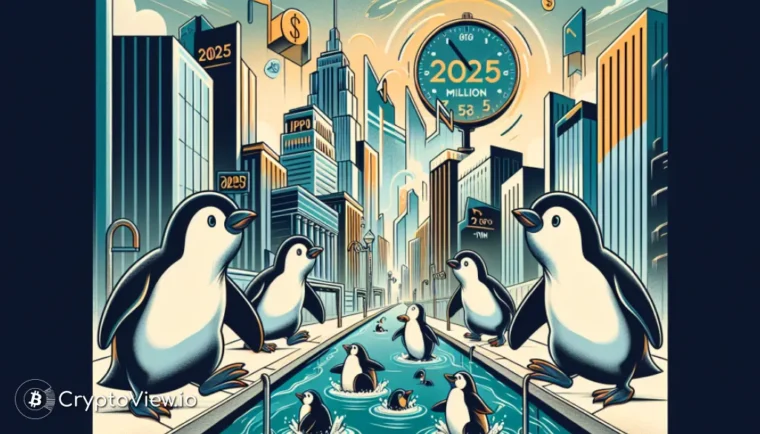 Zullen Pudgy Penguins in 2027 naar Wall Street waggelen?