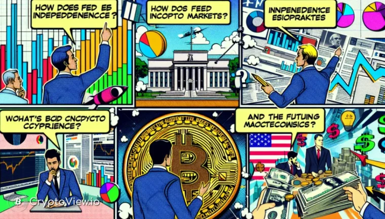 ¿Cómo influye la independencia de la Fed en los mercados de criptomonedas?