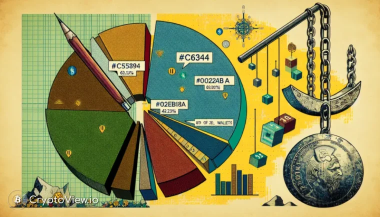 Hvordan er Shiba Inus forsyning fordelt blant de største innehaverne?