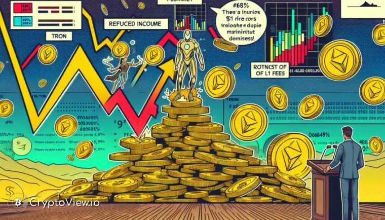 Did Tron's Fee Reduction Impact Network Dominance?
