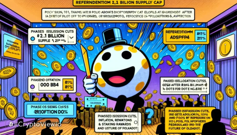 Kommer Polkadots DOT att nå ett utbudstak på 2,1 miljarder?