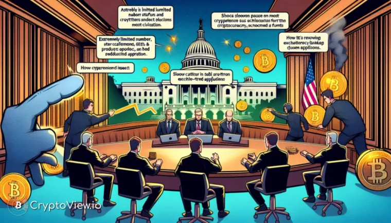 Qual foi o impacto cripto do shutdown do governo da SEC?