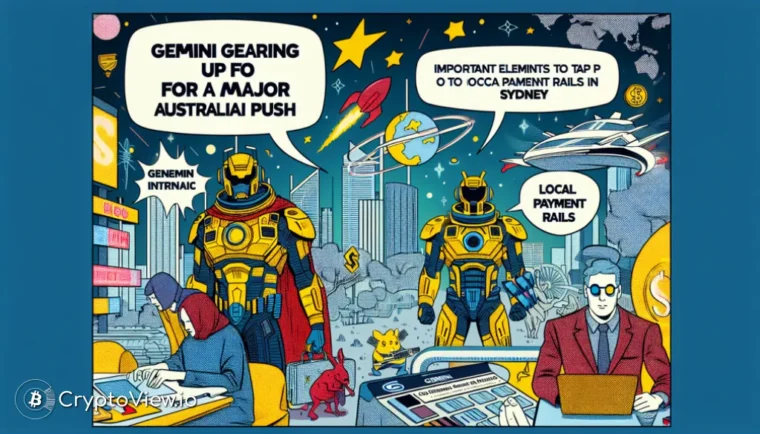 제미니, 호주 시장 공략을 위한 주요 움직임을 준비 중인가?