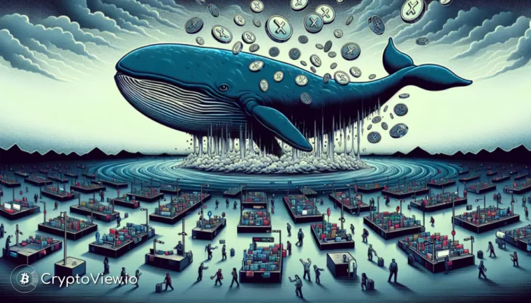Un importante dump di whale di XRP segnala una correzione più profonda?