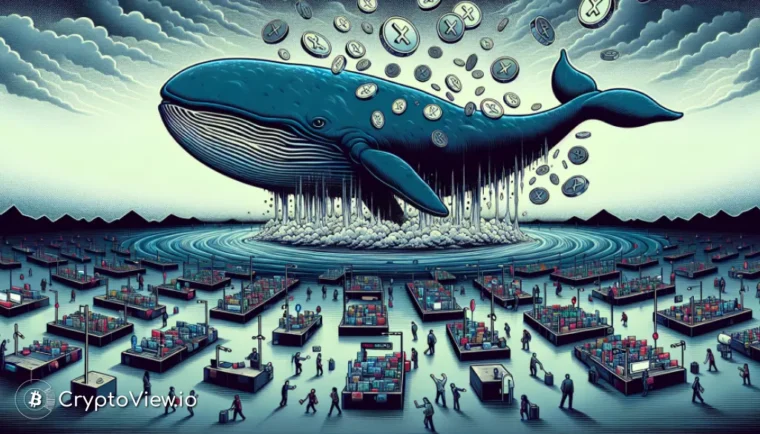 大規模なXRPクジラの投げ売りは、より深い調整を示唆しているのか？