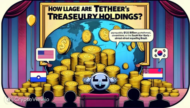 ¿Qué tan grandes son las tenencias de bonos del Tesoro de Tether?