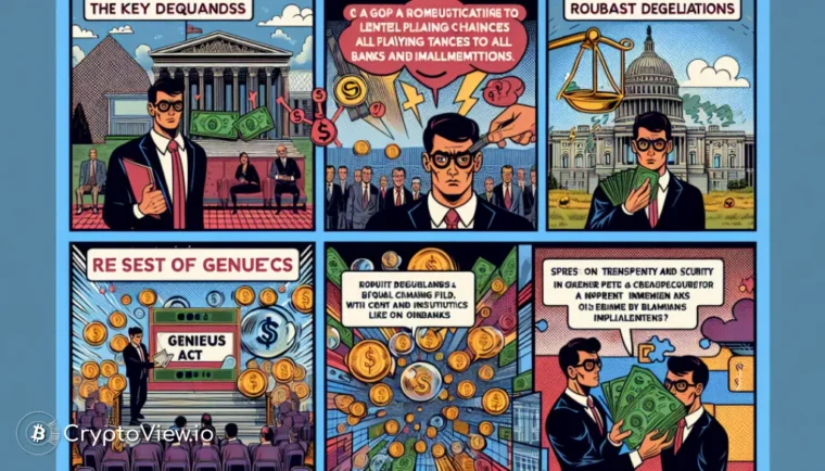 ¿Cuáles son las demandas clave de Circle para la implementación de la Ley GENIUS?