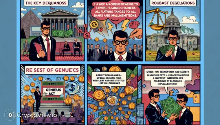 Hva er Circles viktigste krav for implementering av GENIUS Act?