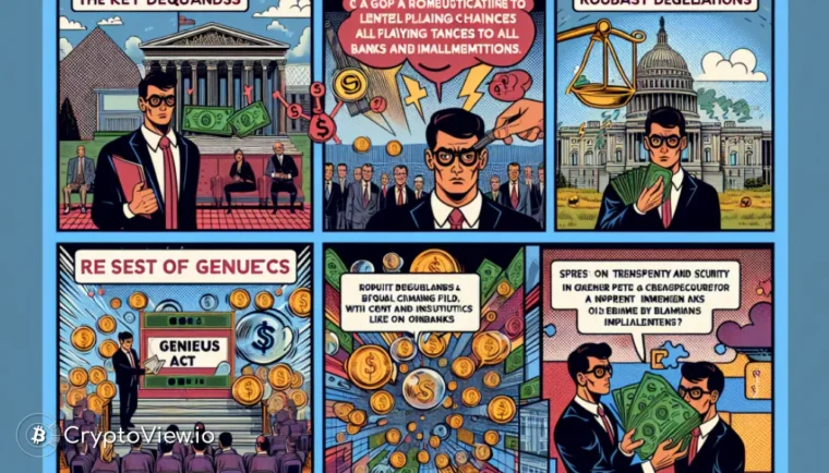 Vilka är Circles viktigaste krav för implementeringen av GENIUS Act?