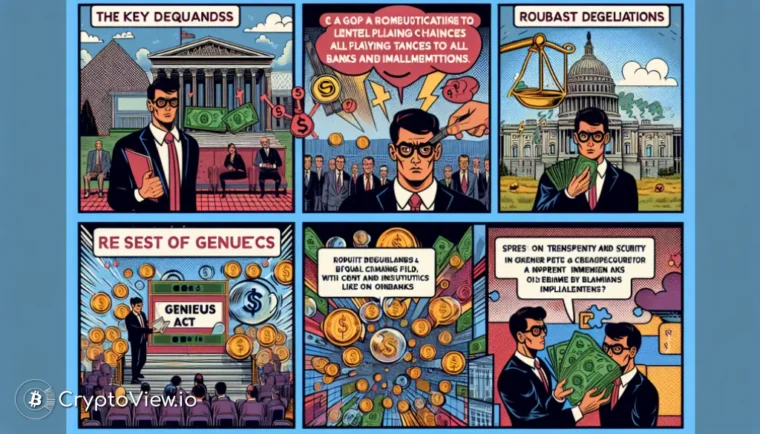 GENIUS 법 시행에 대한 Circle의 주요 요구 사항은 무엇인가요?