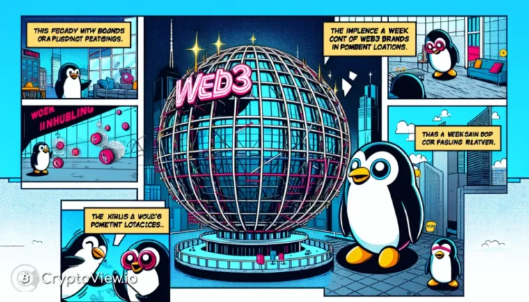 ¿Cómo conquistaron los Pudgy Penguins la Esfera de Las Vegas?