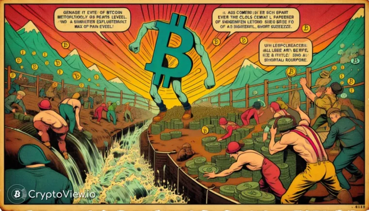 Czy Poziom Maksymalnego Bólu Bitcoina Przygotowuje Się do Krótkiego Ściśnięcia?