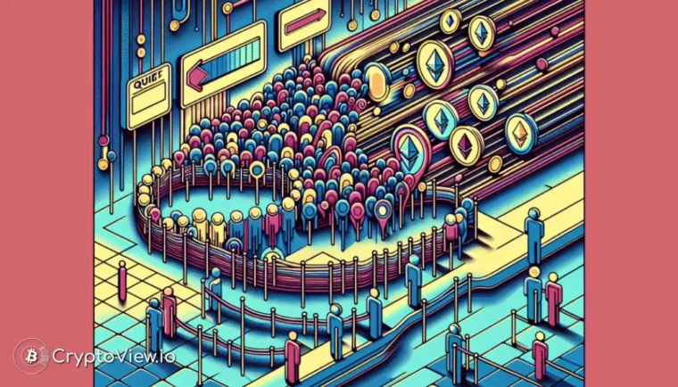 Warum erlebt Ethereums Staking-Warteschlange einen solchen Anstieg?