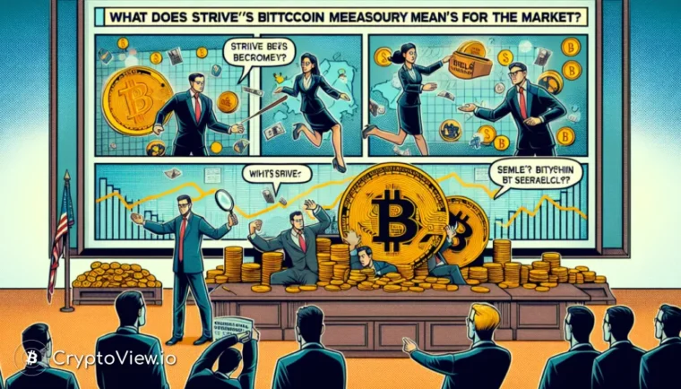 Que signifie la fusion de la trésorerie Bitcoin de Strive pour le marché ?