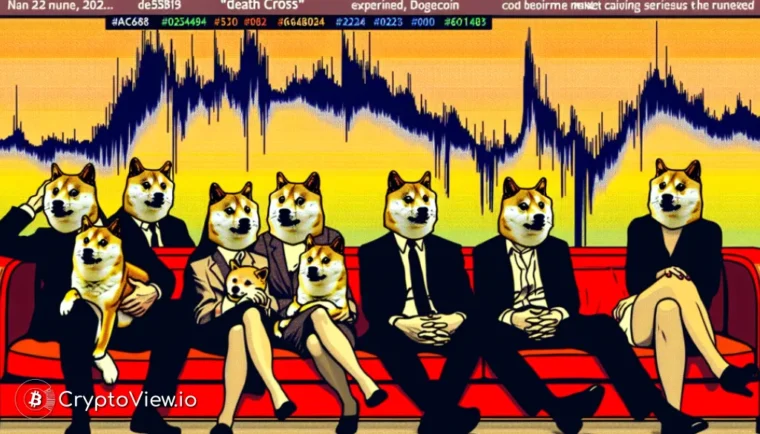 ¿Es la Cruz de la Muerte de Dogecoin un Presagio Bajista?